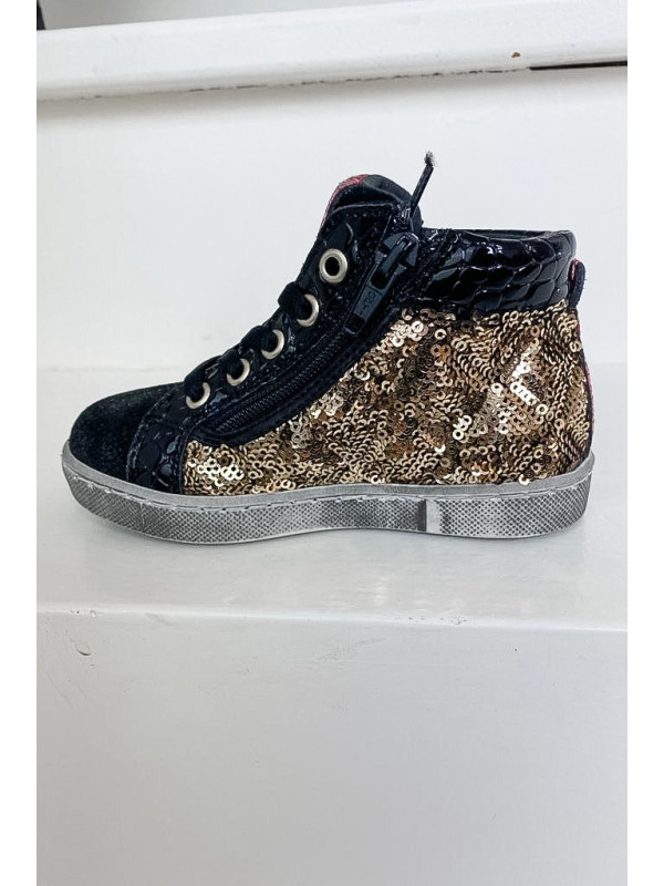 Baskets Fille ROSANE Mix Sequins - Reqins