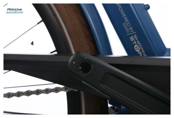 Vélo de Ville Électrique O2 Feel iSwan City Up 5.1 Univ Shimano Altus 8V 432 Wh 28'' Bleu Cobalt - Produit Reconditionné