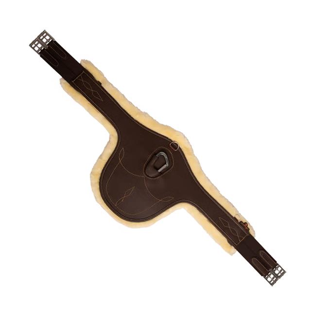 Singel Kentucky Sheepskin Met Buikflap Bruin