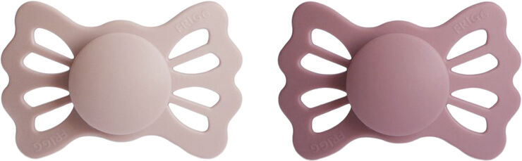 Frigg FRIGG Lucky symmetriske sutter i medicinsk silikone 2-pak str. 2 - Blu Blush/cedar
