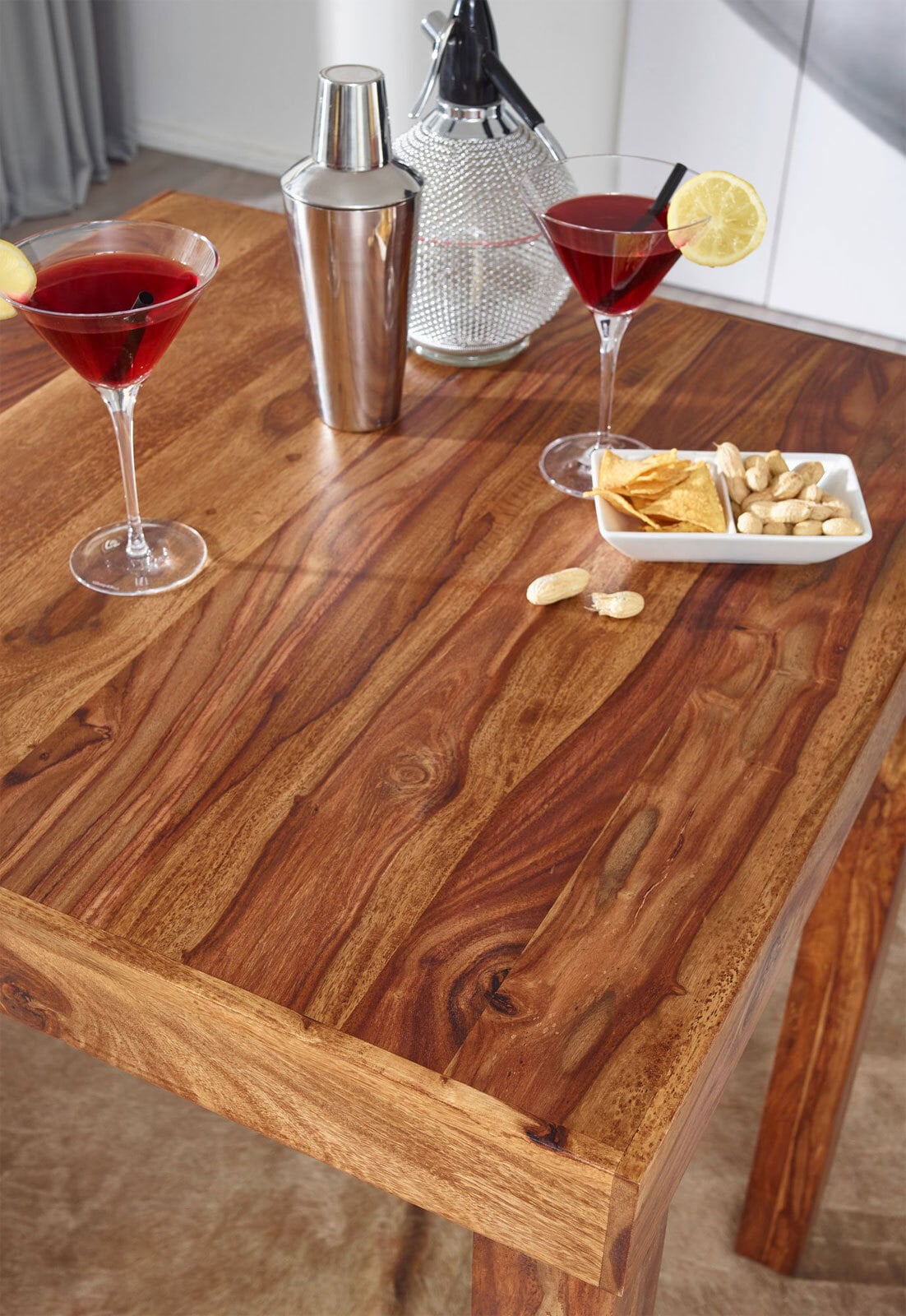 CASAVANTI Bartisch 80 x 80 cm braun
