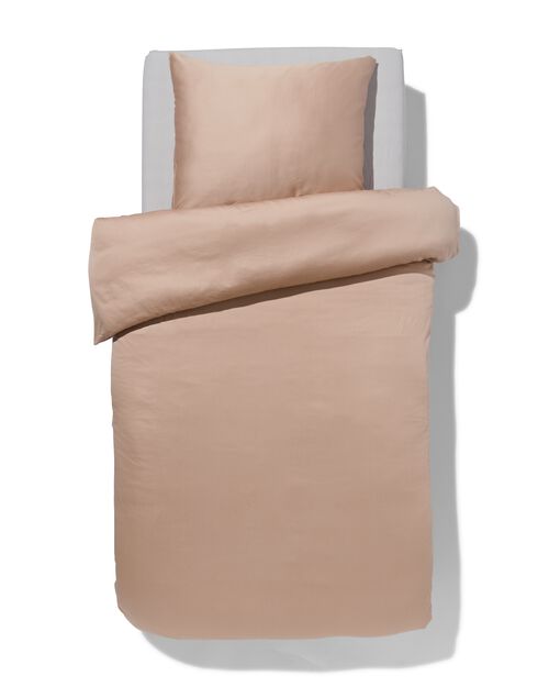 housse de couette satin 140x200/220 uni taupe