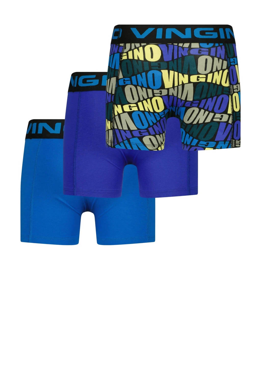 Vingino boxershort - set van 3 blauw/geel