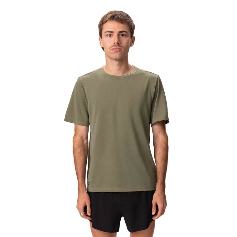 Saucony Stopwatch Short Sleeve Men Olivine Heather
