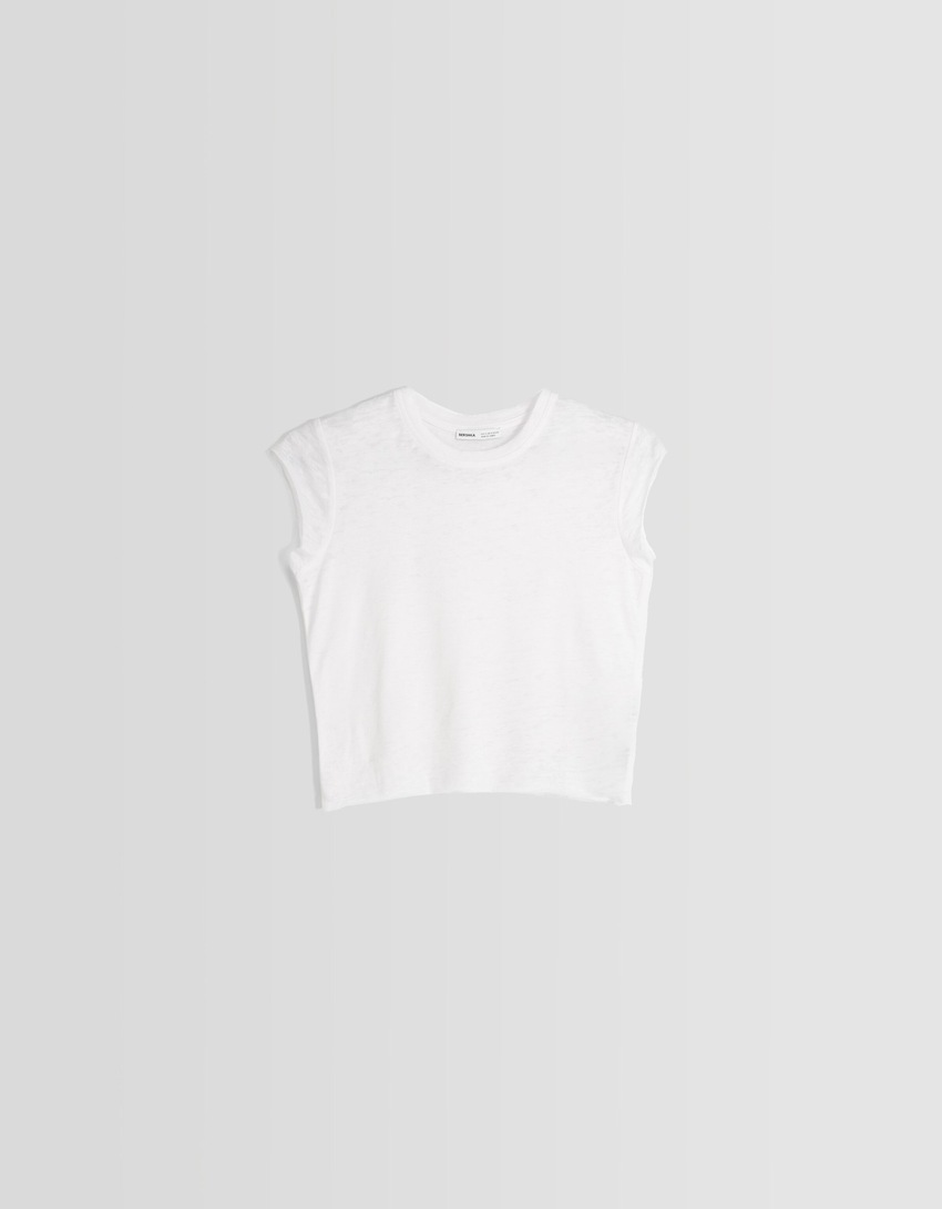 Camiseta de manga curta ajustada