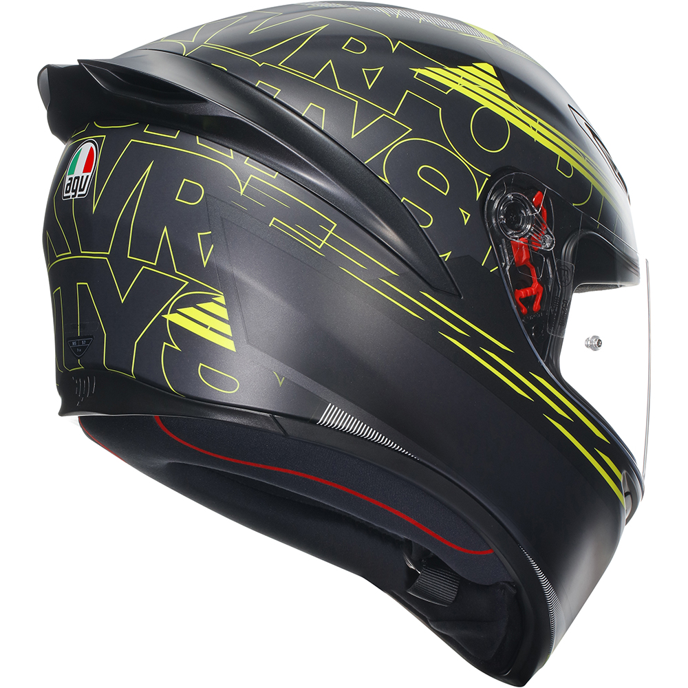 AGV - Casque K1 S Track 46 Noir / Jaune