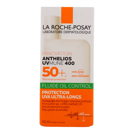 Anthelios UVMune 400 Oil Control SPF50+ Fluide - Peau mixte, grasse