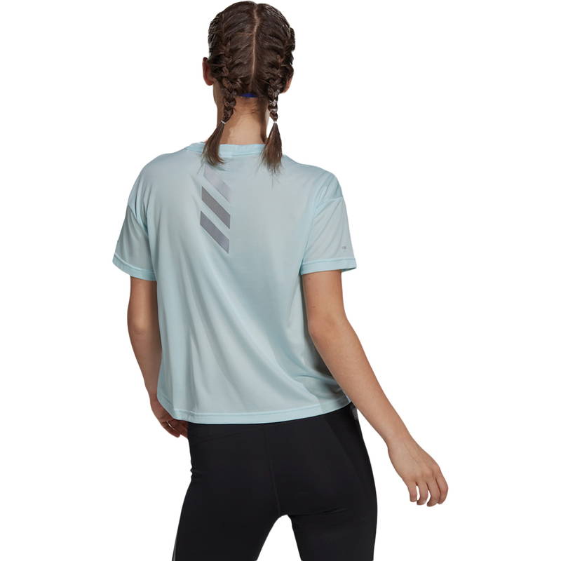 adidas Fast Primeblue Cropped Løbe T-shirt Dame
