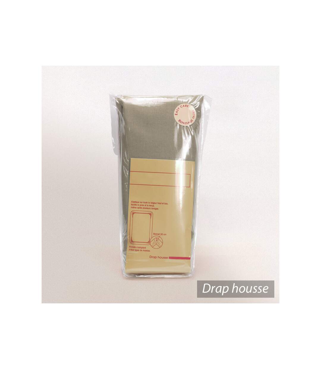 Drap housse uni 140x190 cm coton ALTO Chamois