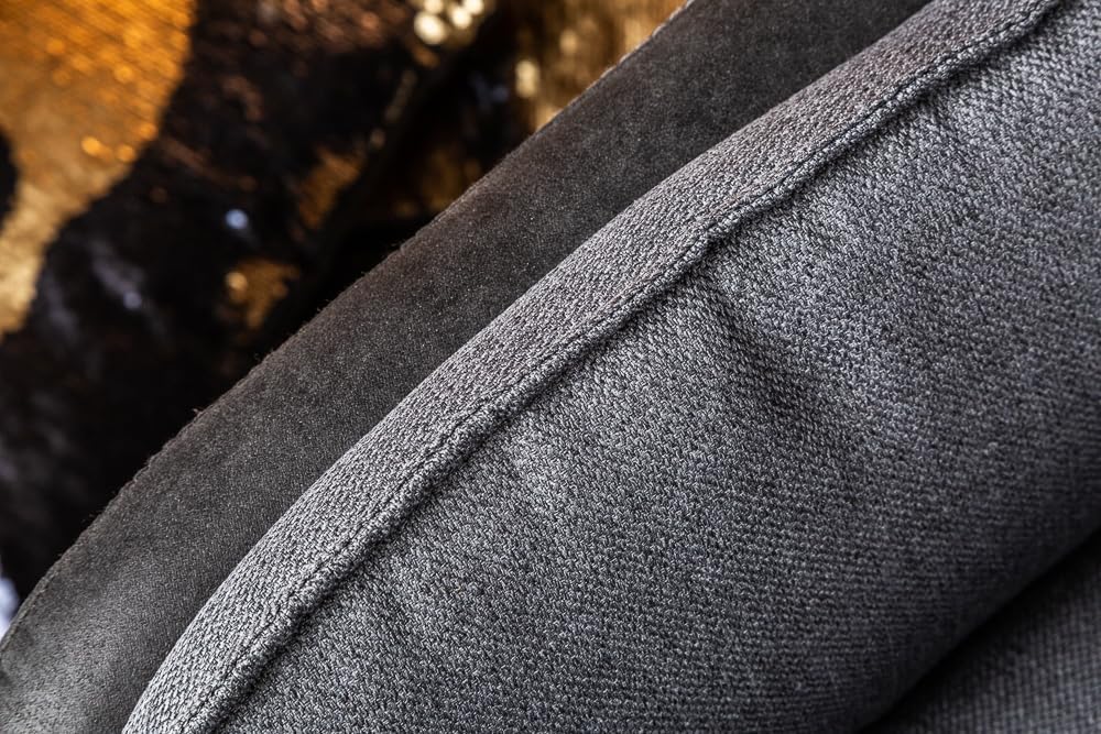 invicta INTERIOR Drehbarer Design Stuhl MR. Lounger anthrazit grau mit Armlehne Sessel Esszimmerstuhl Drehbar