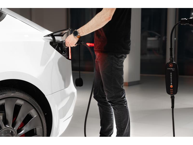 EV Buddy Mobiler Lader EV Buddy Smart – 11 kW 10 m Typ 2 Intelligentes, mobiles Ladegerät mit CEE16-5 Stecker und App-Steuerung
