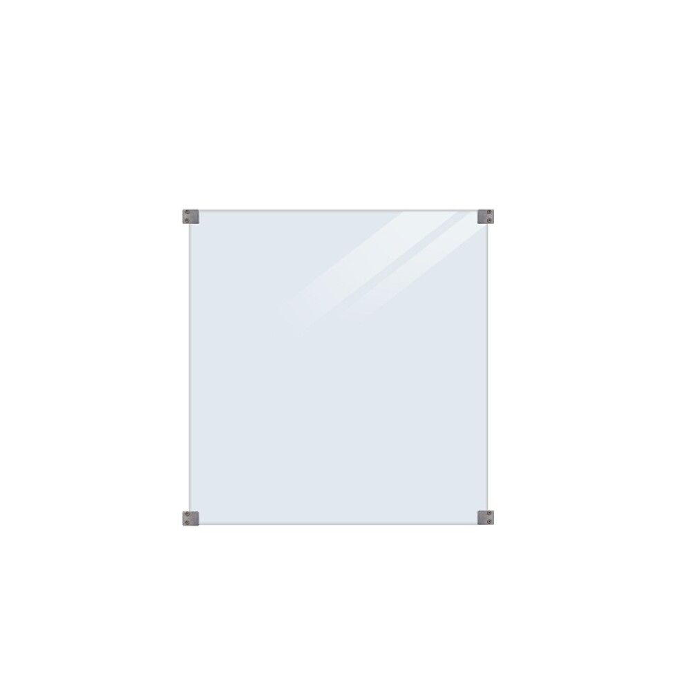 GLASSELEMENT PLUS HERDET KLARGLASS INKL. 4 STK BESLAG 90X91CM