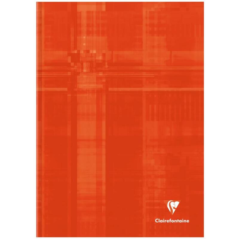 Cahier brochure rembordée rigide A4 192 pages ligné + marge - Assortis