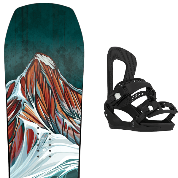 Pack snowboard JONES WOMEN'S TWIN SISTER + Fix