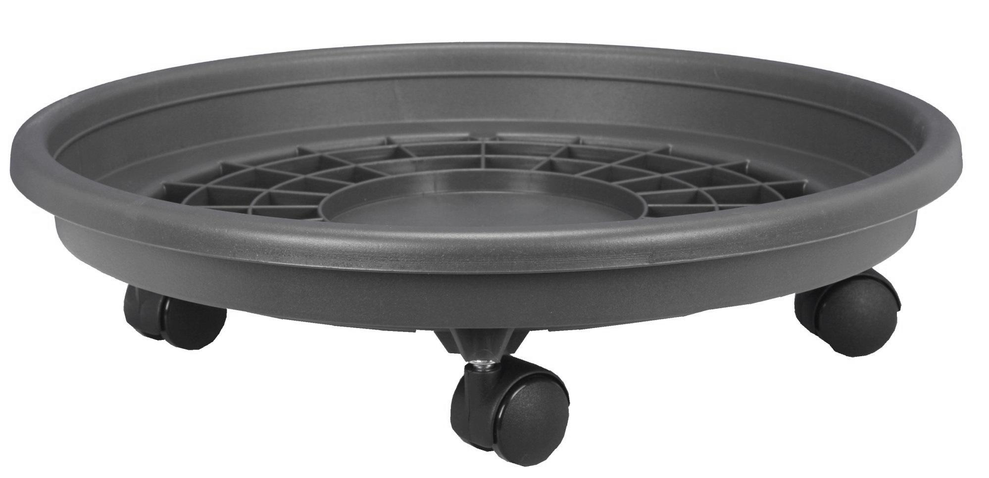 SOUCOUPE ROULETTES D.31CM GRIS