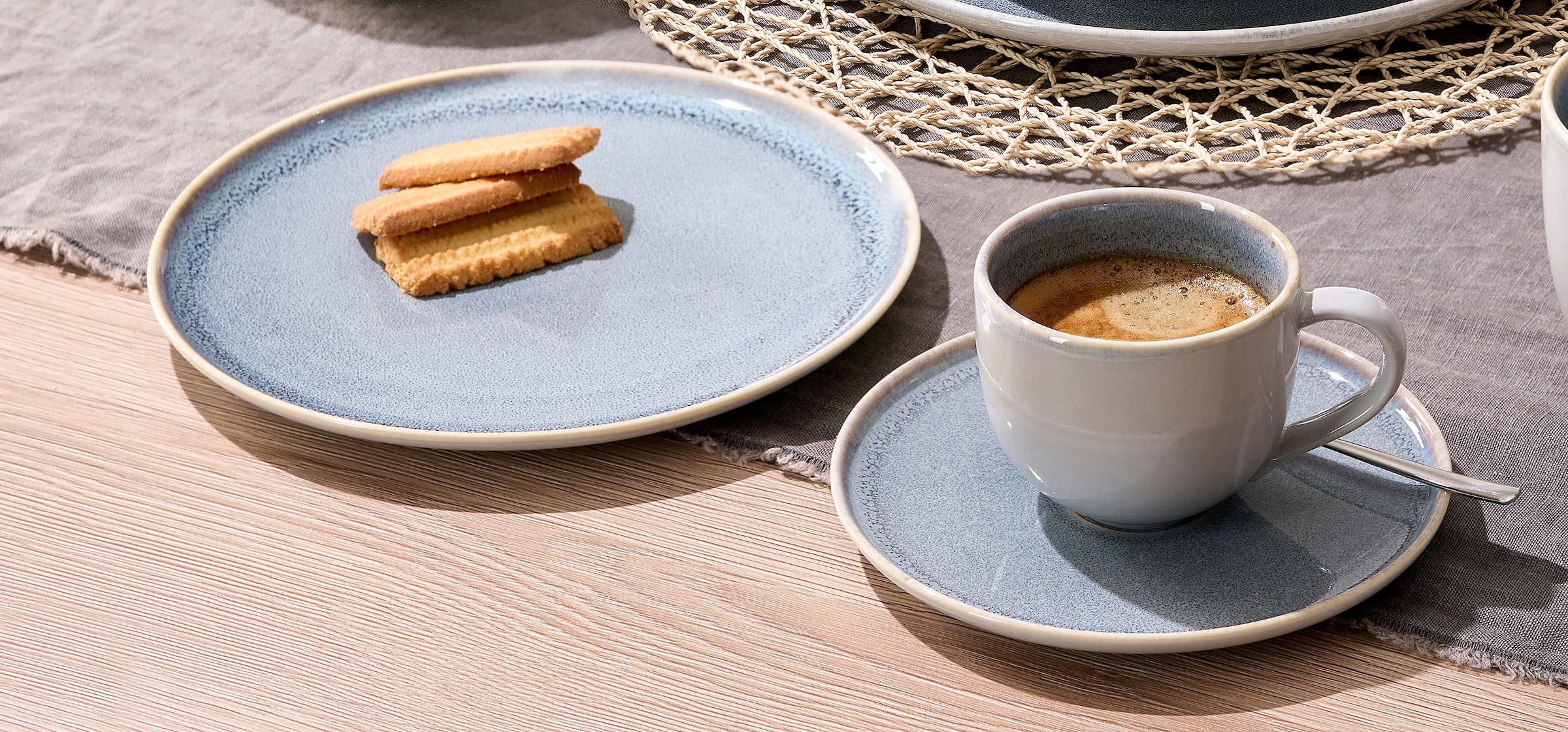 Ritzenhoff & Breker Kaffeeservice »Geschirr-Set, Service Skagen Stone« Reaktivglasur, 12 Teile, für 4 Personen