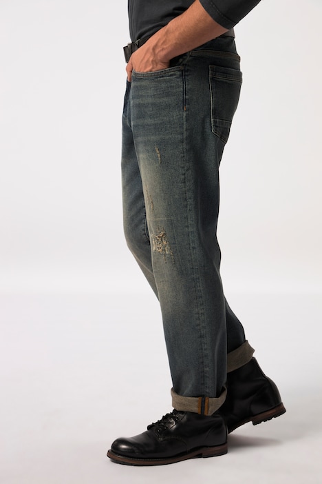 Jeans, Bauchfit, Regular Fit, 5-Pocket, Destroys, bis Gr. 72