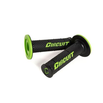 Poignées de guidon Circuit Equipement V Universel - Noir / Vert