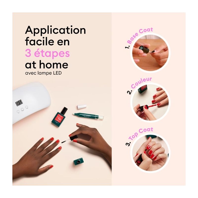 Kit essentiels semi-permanent LED Green Flash Hortencia