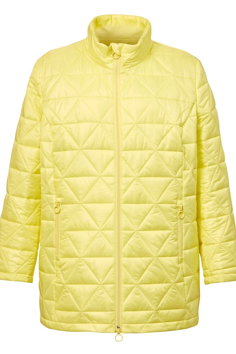 Steppjacke, Classic Fit, Rhombenstepp, Stehkragen, Langarm