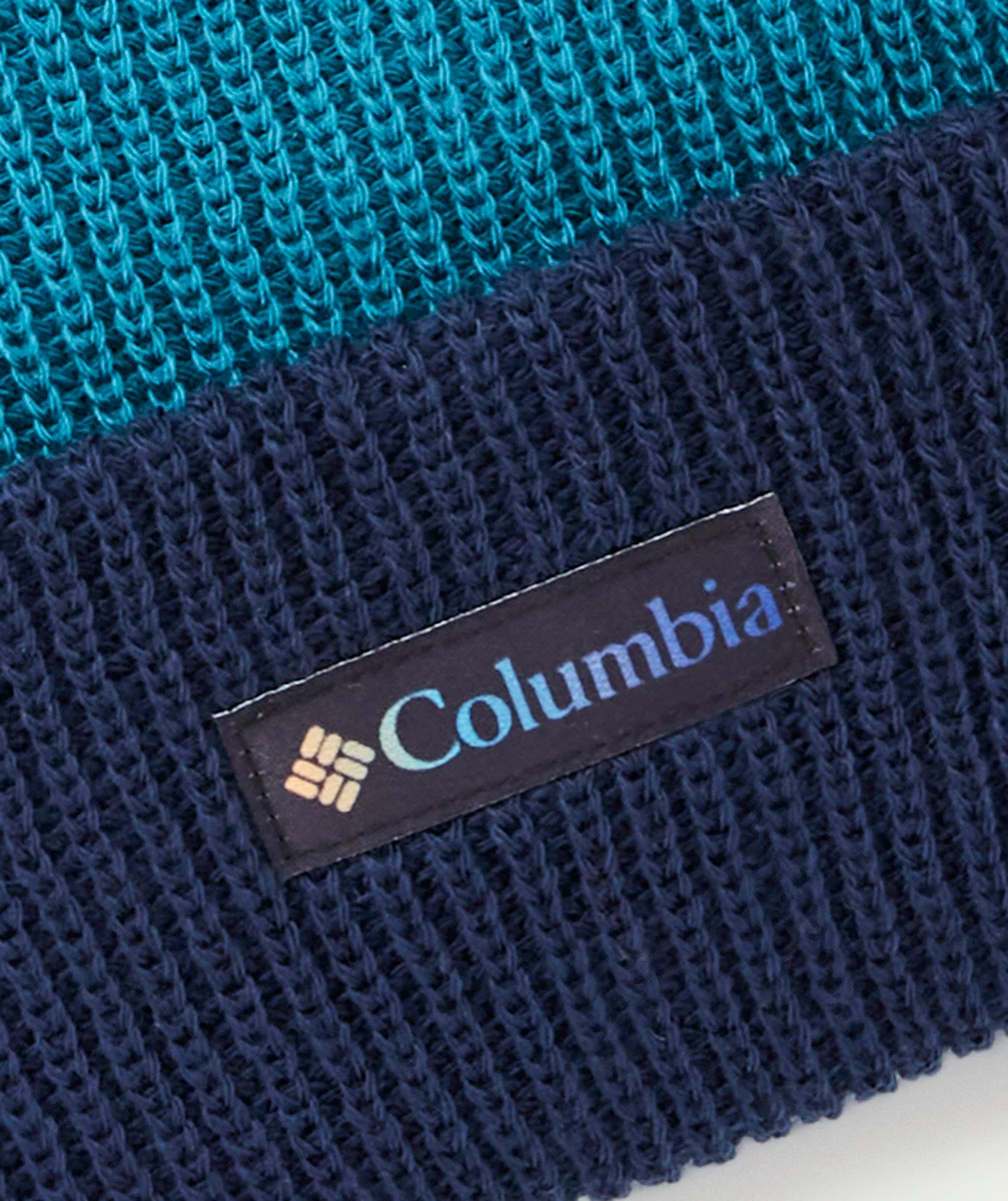 COLUMBIABONNET À REVERS WHIRLIBIRD NOIR ET BLEU