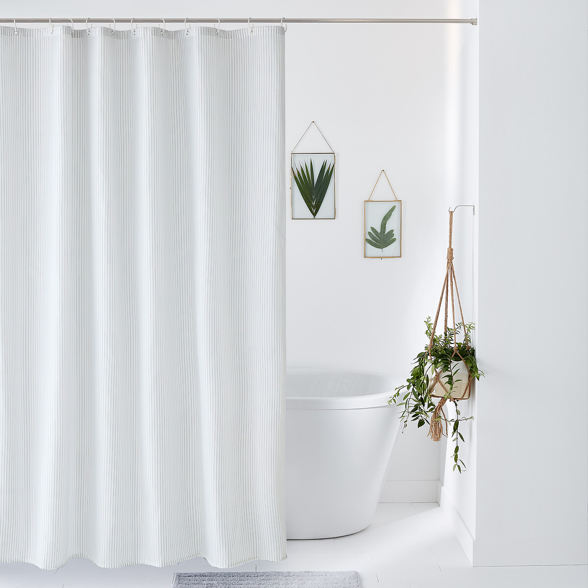LA REDOUTE INTERIEURS<br>Cortina de duche às riscas, às riscas