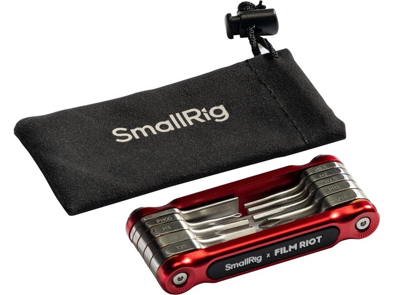 Smallrig 10-in-1-Klappschlüsselsatz Rot 10-in-1-Klappschlüsselsatz mit mehreren Winkelpositionierungen