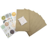 Calendrier de l'Avent 'sachets en papier uni', blanc