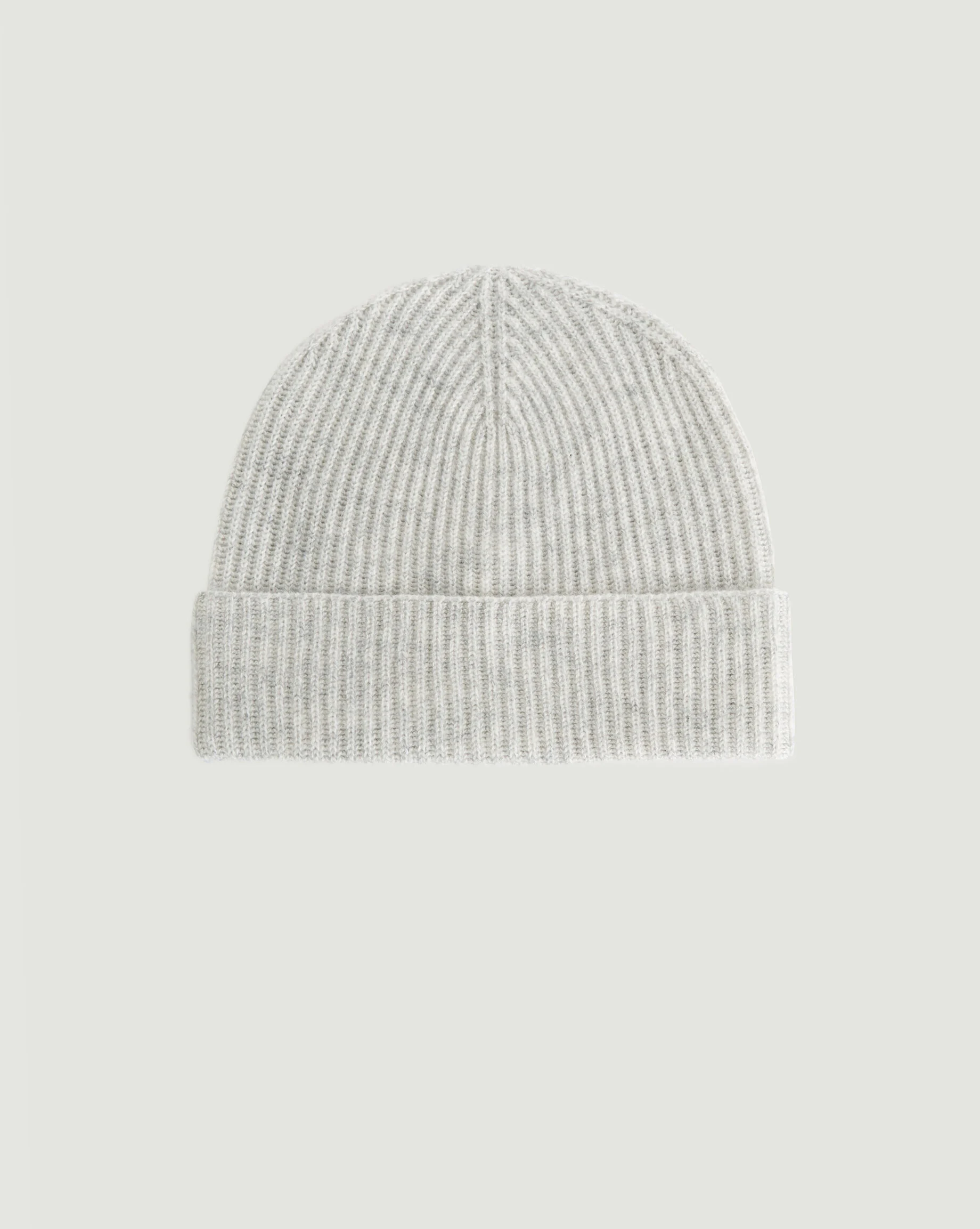 Bonnet bicolore en cachemire | Gris