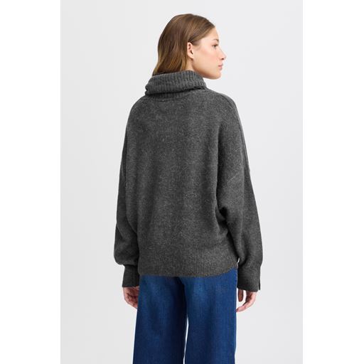 Ichi Kamara Striktrøje, Dark Grey Melange, L