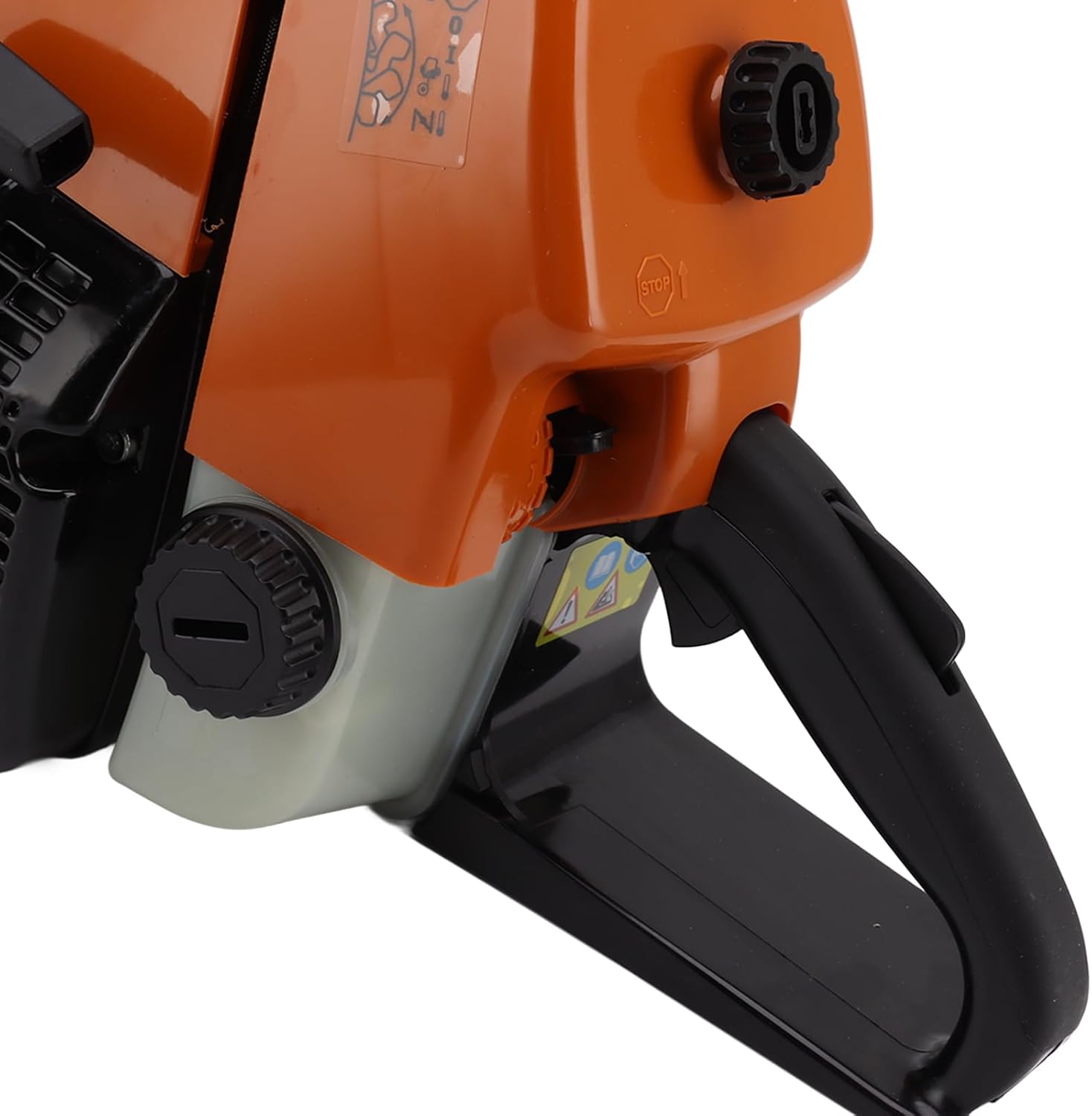G660 Benzin-Kettensägen-Antriebskopf, Ergonomischer Griff, Kunststoff-Eisen-Start-Schnellstopp-Steuerung, mit Hilfsstartsystem für das Sägen von Bäumen und die Abholzung von