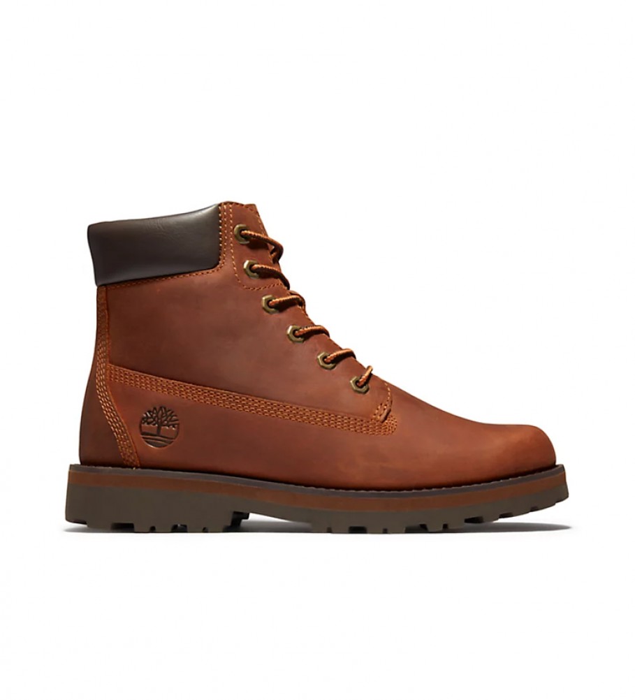 Botas Timberland Courma Kid em couro tradicional cor camelo