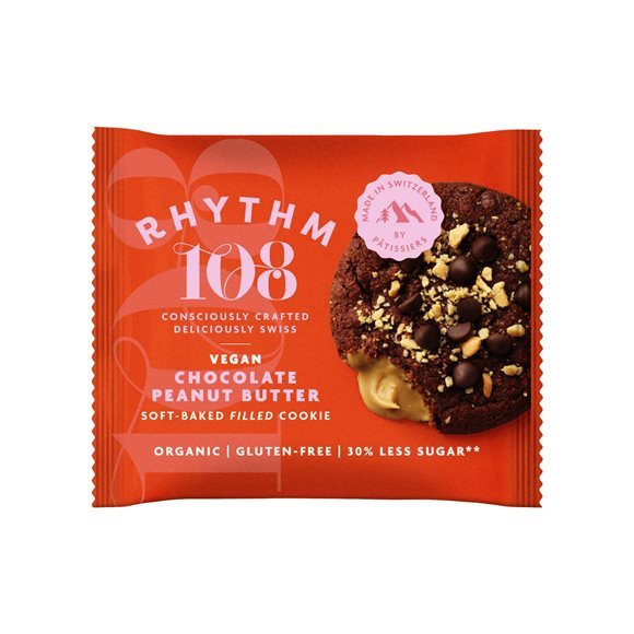Rhythm108 Chocolate Peanut Butter Soft Baked Filled Cookie 50 g