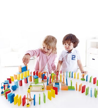 Hape Leges?t - 107 Dele - Dynamo Dominoes