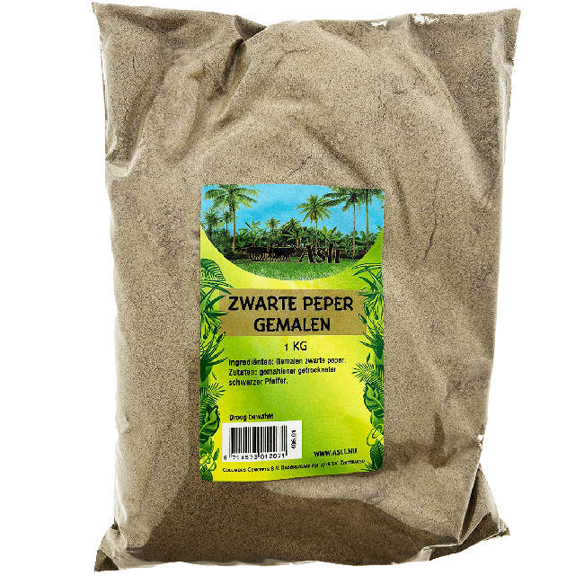 Asli Zwarte Peper Gemalen 1kg