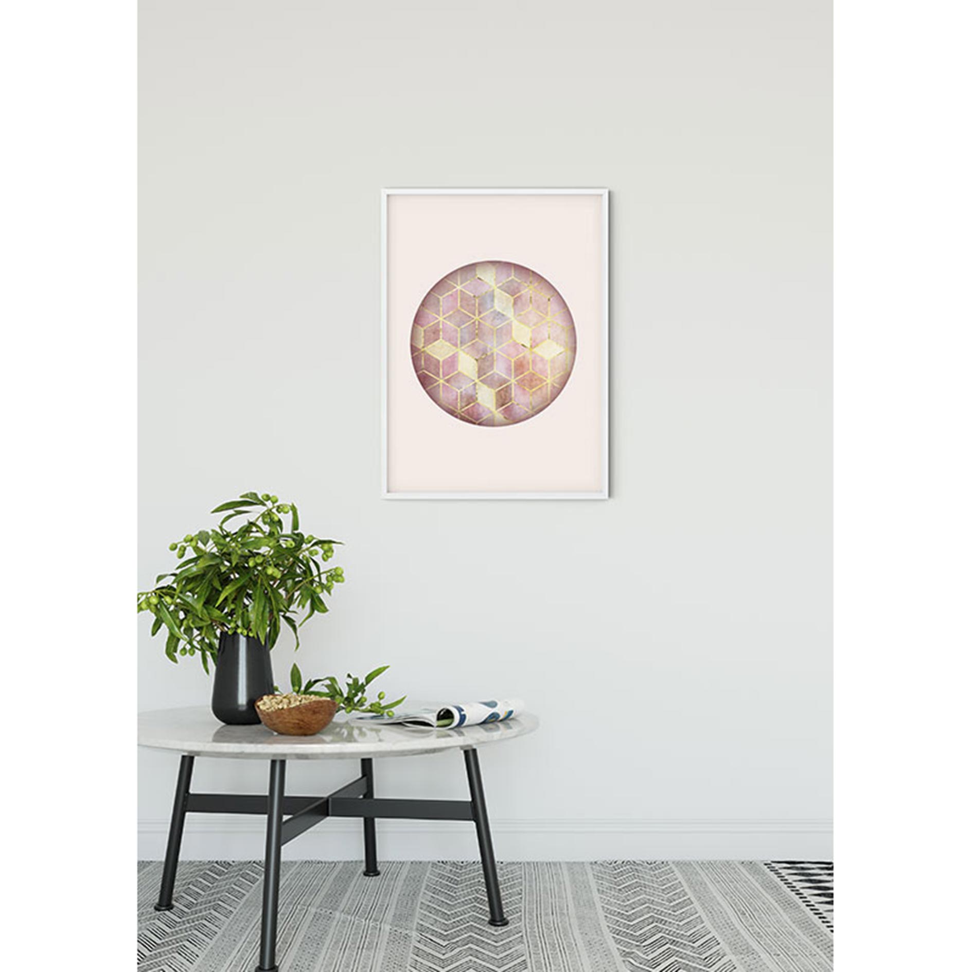 Wandbild MOSAIK CIRCLE ROSSO - 50x70 cm