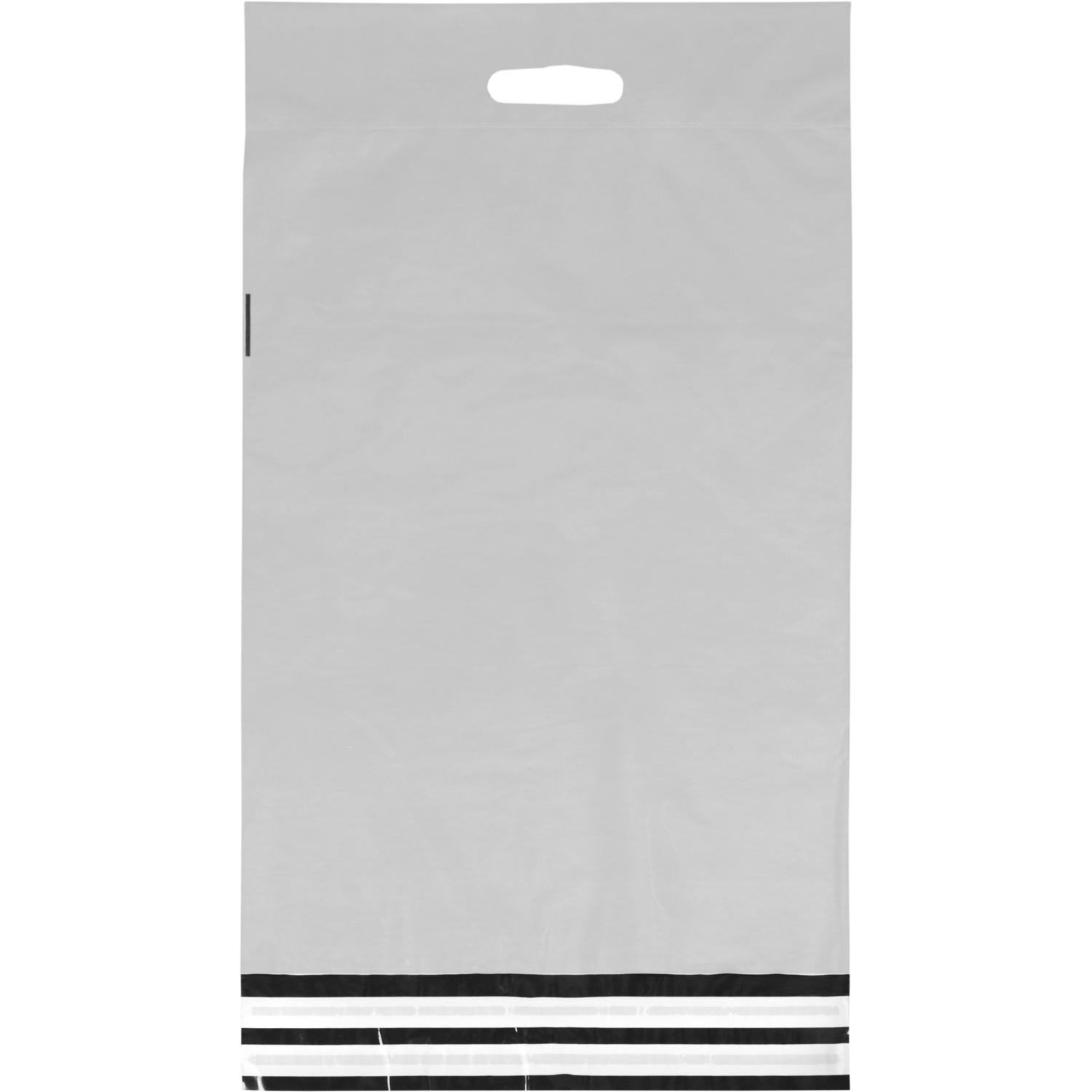 Zak, Verzendzak met handvat, Gerecycled LDPE, 36x54cm, 65my, wit