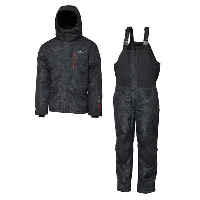 Ensemble Veste + Salopette Homme Dam Camovision Thermo Suit - Camo/Noir