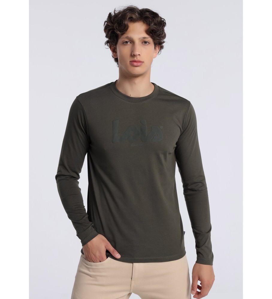 Camiseta de manga comprida Lois 131950 Verde