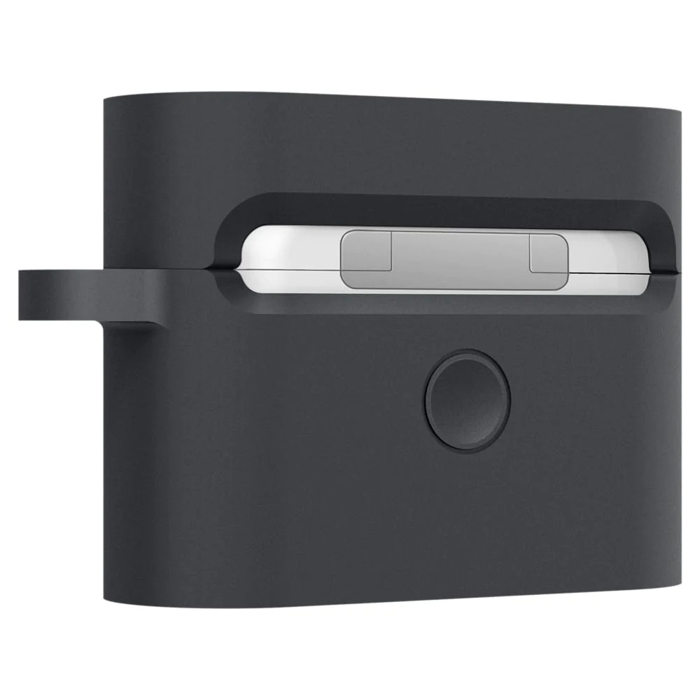 AirPods Pro Classic Shuffle Hardcase Schutzhülle Abdeckung mit Karabiner (ASD00838) - Schwarz