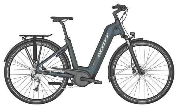 Vélo de Ville Electrique Scott Sub Tour eRide 20 Unisex Shimano Alivio 9V 500Wh 700mm Bleu