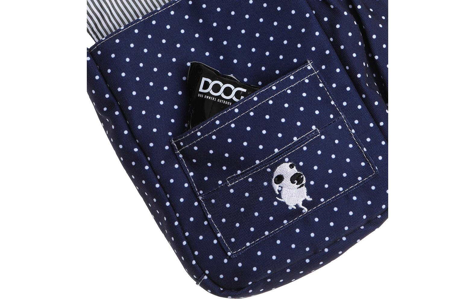Shoulder Bag Stella Navy / Polka DotsHunde-Walking-Tasche