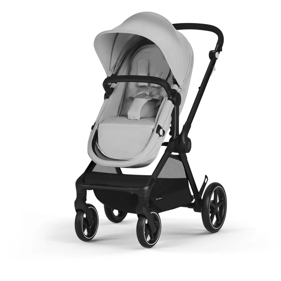 cybex GOLD Kombikinderwagen Eos Basic inklusive Babyschale Aton B2 Black Lava Grey