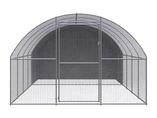 Poulailler d'extérieur 3x4x2 m Acier galvanisé