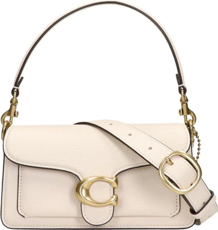 Coach Kleine Crossbodytas / Schoudertas Dames Leer Tabby 20 Wit