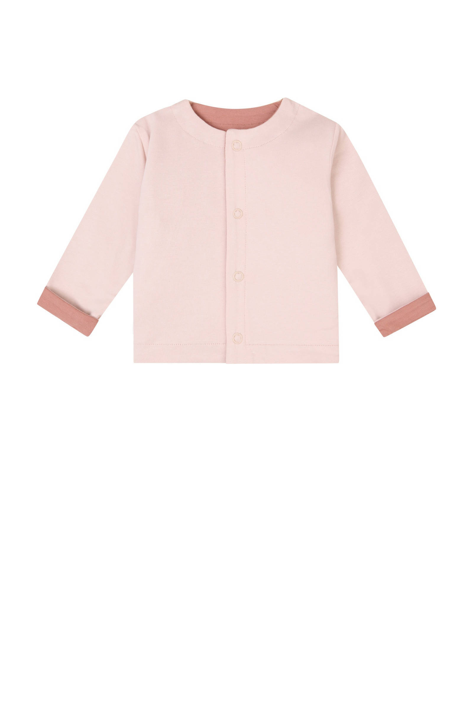 Noppies reversible vest lichtroze/oudroze