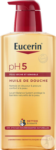 Eucerin pH5 Huile De Douche Peau Sèche Et Sensible Flacon Pompe 400ml