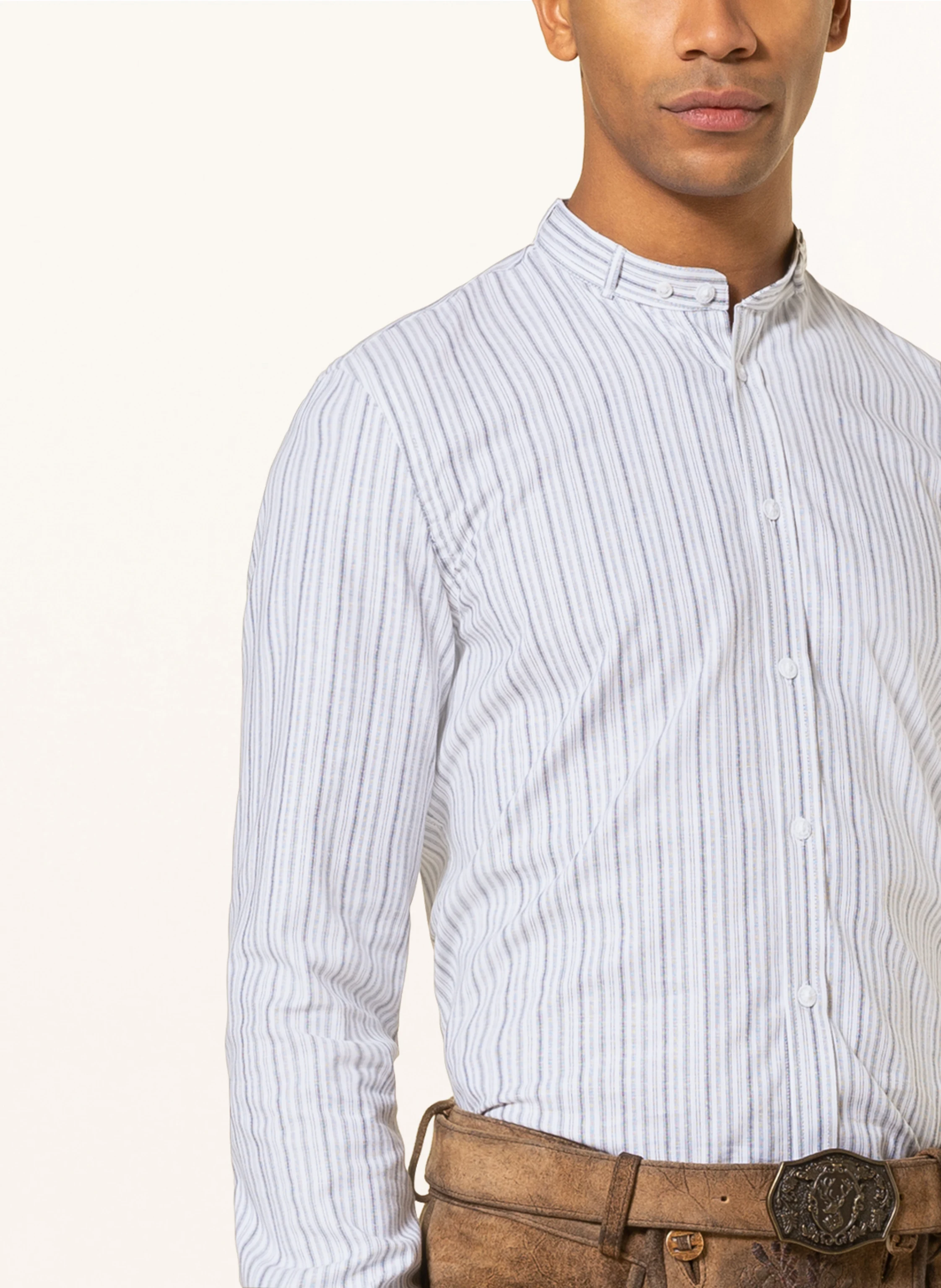 Gottseidank Trachtenhemd LENZ Extra Slim Fit mit Stehkragen