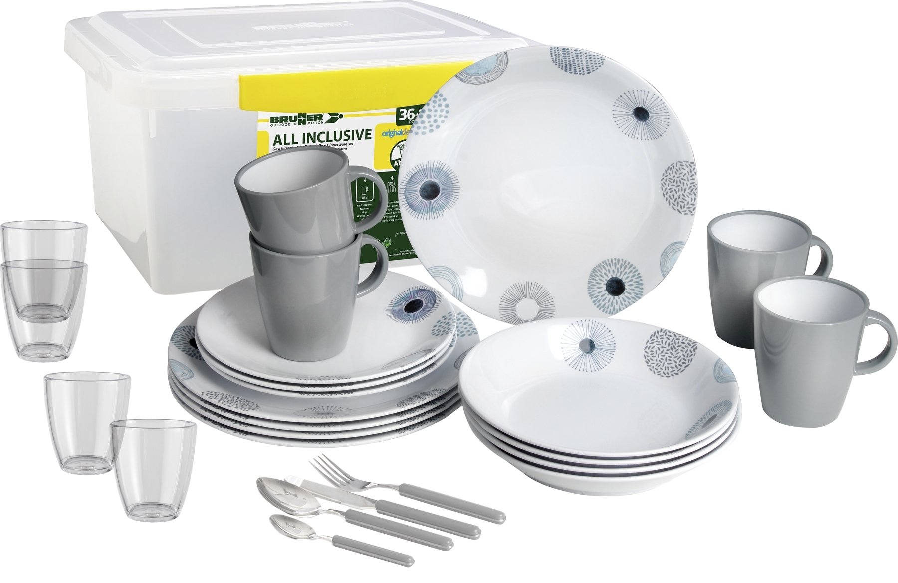Brunner All Inclusive Geschirrset 36 tlg. deep sea