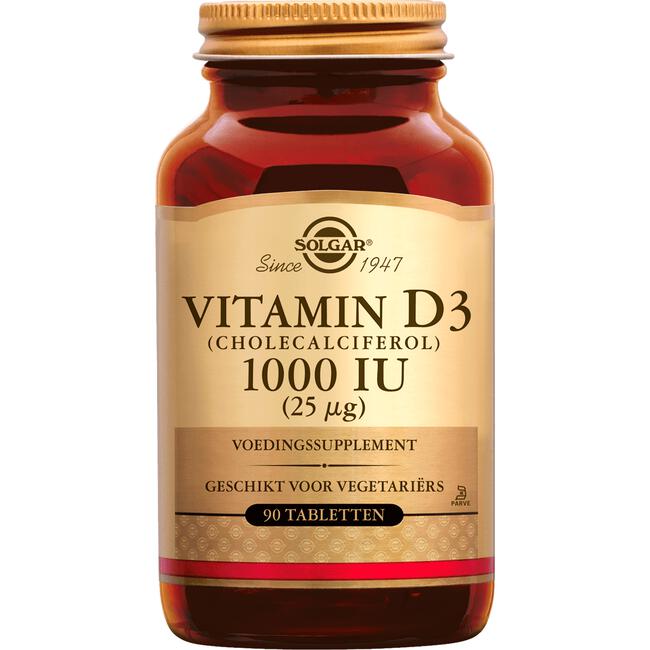 Solgar Vitamin D-3 1000 IU 25 mcg 90 tabletten